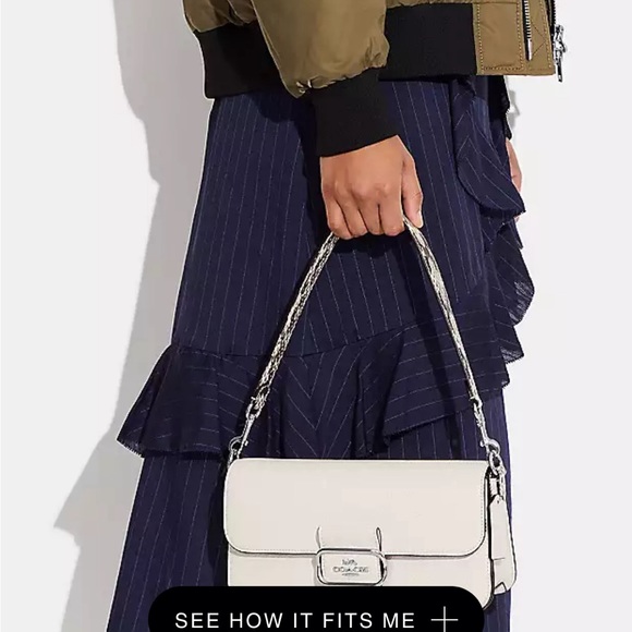 Coach Morgan Shoulder Bag in Silver/chalk multi - Picture 2 of 15